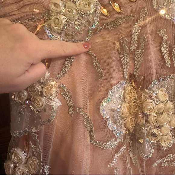 Stunning pink shimmering formal dress - Picture 12 of 12